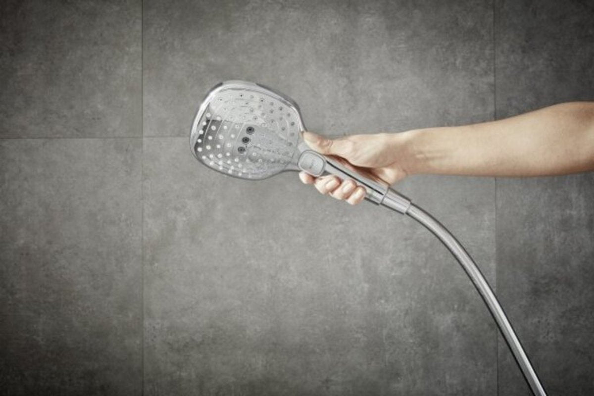Hansgrohe raindance select e douchette à main 120 3jet chrome noir brossé