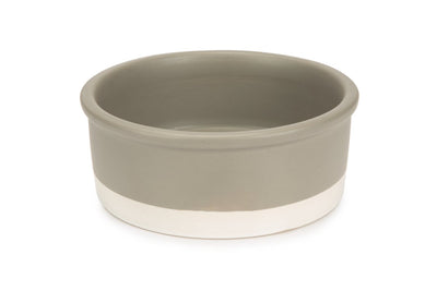 Conçu par lotte joa - bol de nourriture pour chien - céramique - gris - 20x20x7,5 cm