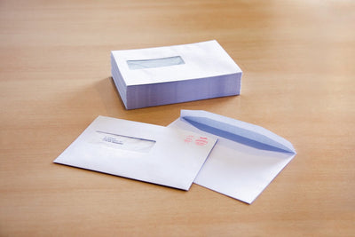 Enveloppe de service maison municipale - 156x220mm - ea5 - fenêtre gauche - gommée - blanc - 500 pièces - rd-202040