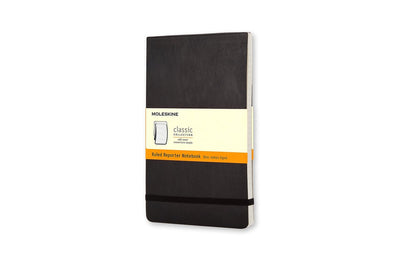 Carnet de notes Moleskine reporter - poche - couverture souple - ligné - noir