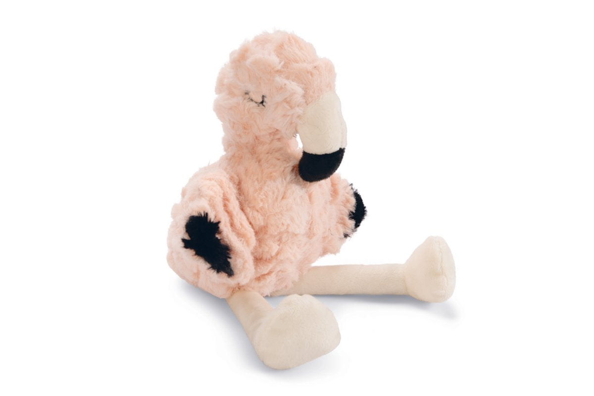 Beeztees chiot flamingo mick - jouet pour chiot - peluche pour chiot - jouet pour chien - rose - 27x10x18 cm
