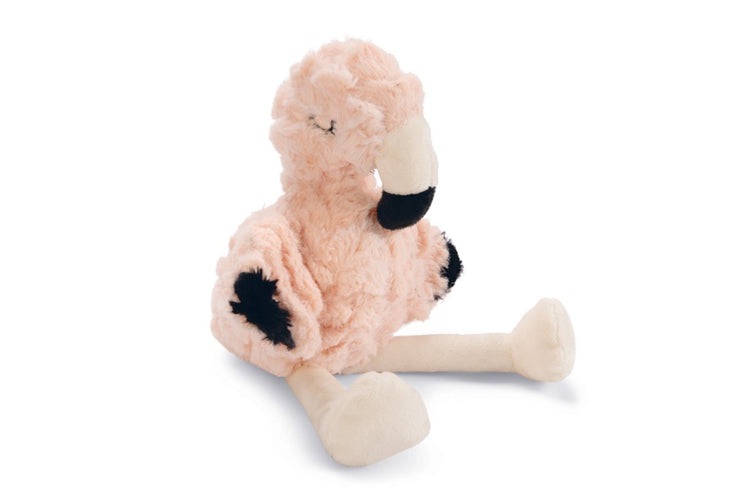 Beeztees chiot flamingo mick - jouet pour chiot - peluche pour chiot - jouet pour chien - rose - 27x10x18 cm