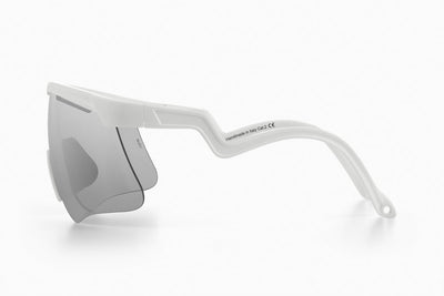Lunettes de cyclisme Alba Optics - delta blanc vzum alu ardoise