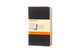 Moleskine cahier journaux - poche - ligné - noir - lot de 3
