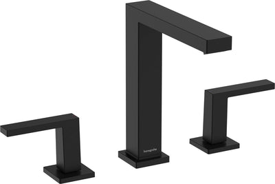 Hansgrohe tecturis e - robinet de lavabo - version 3 trous - avec bouchon de vidange - taille 150 mm - noir mat