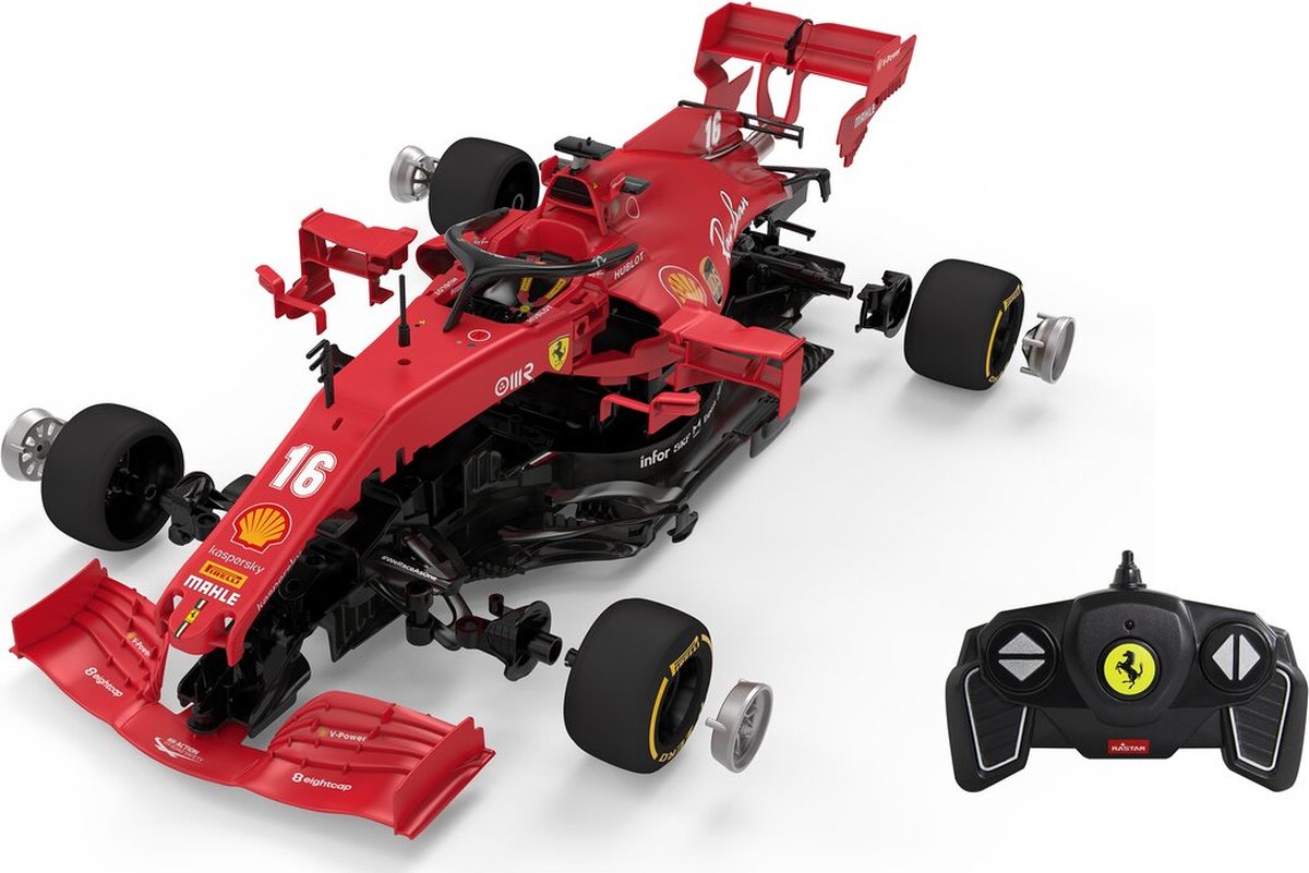 Rastar Ferrari F1 - rouge - 1:16 rc 2,4 GHz - kit de modèle d'assemblage r c - kit de construction - formule 1 - Ferrari sous licence officielle
