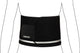 Ceinture de sauna Avento - réglable - noir gris argenté - taille s m