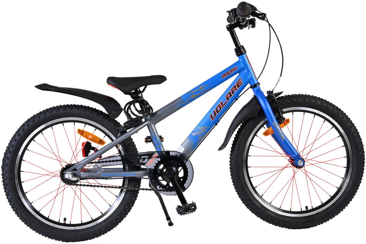 Volare 20 pouces vélo rocky 3v moyeu de frein bleu gris 42015