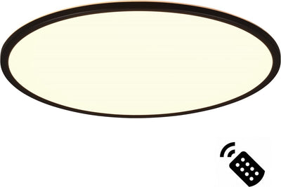 Rl live your light reality scott - plafonnier - noir - incl. 1x SMD 30w - éclairage indirect - dimmable - télécommande