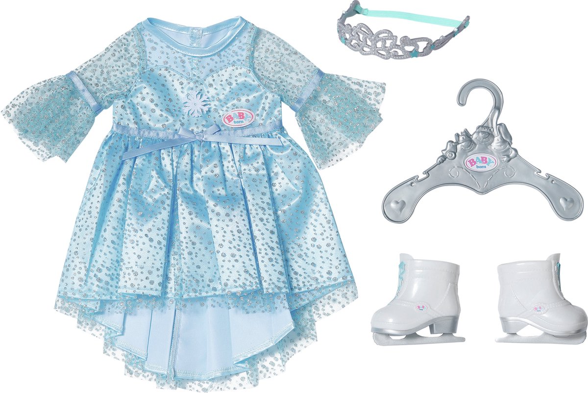 Bébé né princesse sur la robe de glace 43 cm