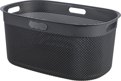 Panier à linge en filo Curver - 45l - anthracite