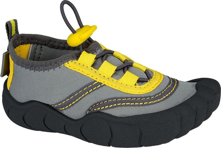 Chaussures aquatiques Waimea - enfant - pied - gris jaune - taille 22