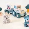 Abrick Ecoiffier bébé mon premier tracteur avec des animaux drôles, 25dlg.