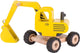 Goki Excavateur en bois jaune