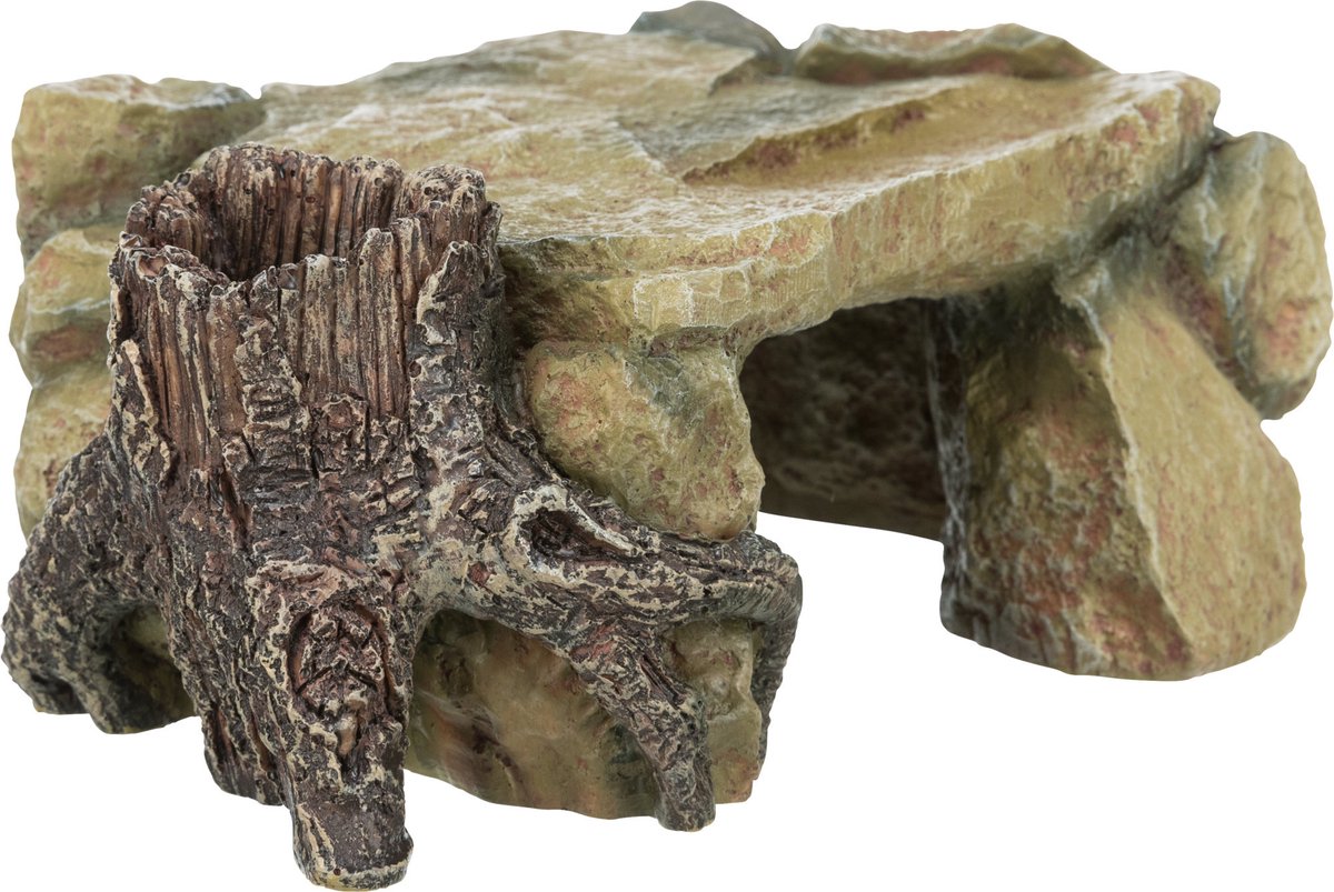 Plateau rocheux Trixie avec tronc d'arbre 25 cm