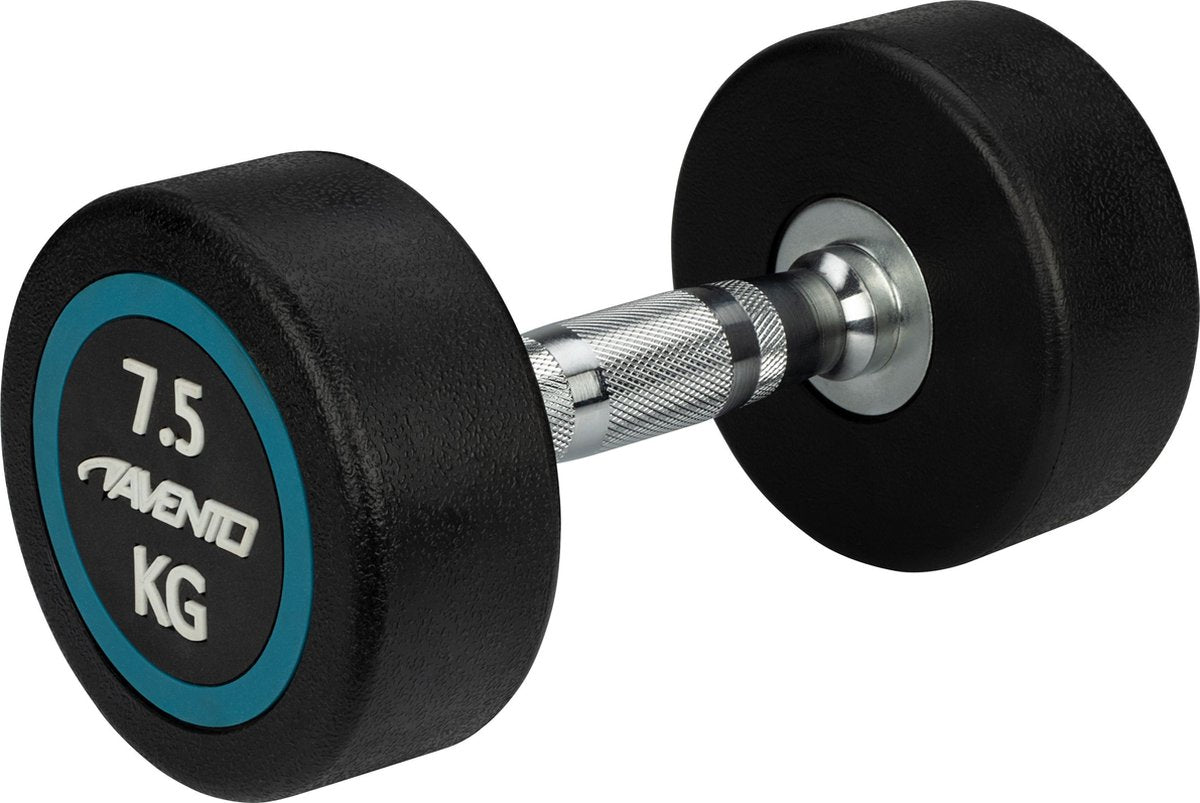 Haltère Avento - haltère 7,5 kg - acier noir