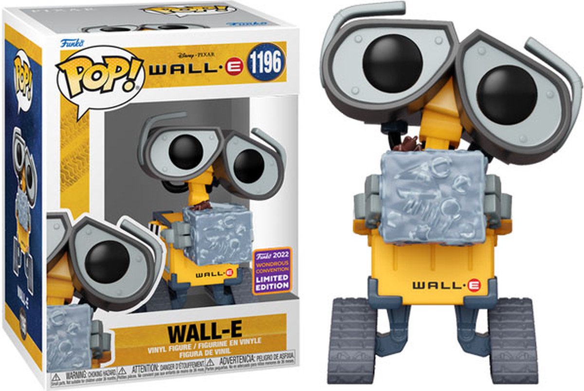 Funko-pop ! disney : wall-e - wall-e avec cube Wondercon exclusif