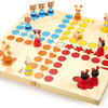 Animaux ludo en bois à petit pied