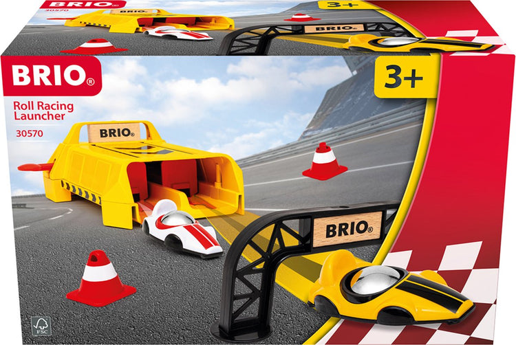 Ravensburger Brio - 30570 lanceur avec chariots | voitures de course jouets pour enfants à partir de 3 ans