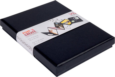 Walther fb-098-b boîte leporello pac - format 12 x 16,5 x 2 cm - 11 photos 10x15 cm - noir