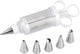 Tala - seringue à garniture - comprenant 6 embouts - acier inoxydable - passe au lave-vaisselle - décoration de gâteau