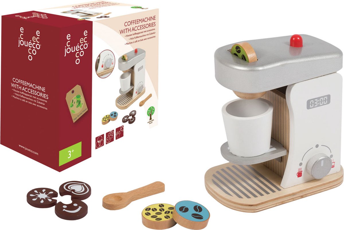 Joueco Wooden Coffee avec accessoires