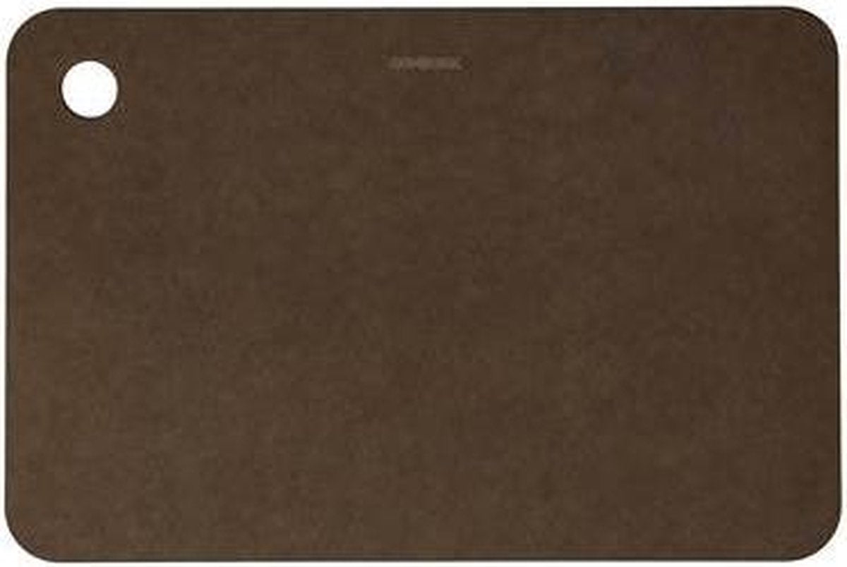 Planche à découper Combekk - papier 100% recyclé - sans microplastique - antibactérien - passe au lave-vaisselle - 20 x 30 cm - marron