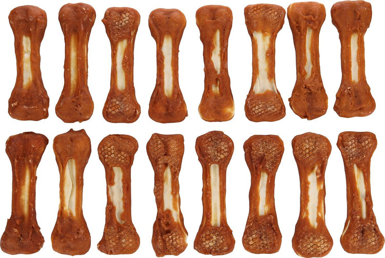 Snack pour chien Flamingo – cuisse de r'hide au poulet – 15 cm – sans gluten – sans sucres ajoutés – 16 pièces – 1,6 kg