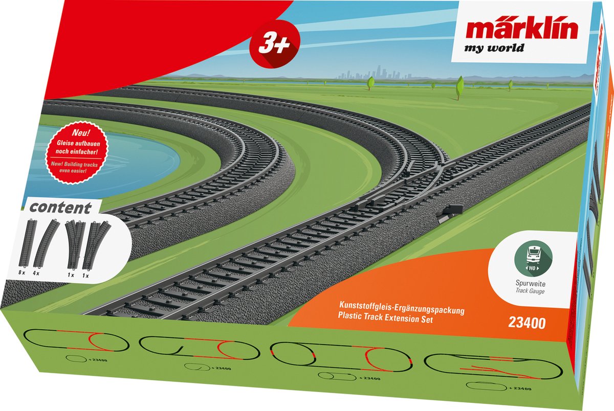Märklin my world paquet supplémentaire rails en plastique