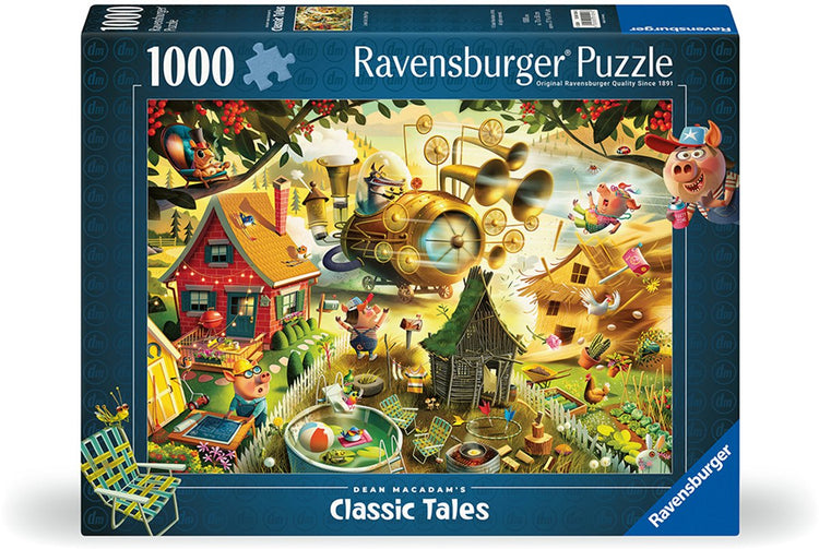 Ravensburger attention aux petits cochons ! - doyen macadam - puzzle de 1000 pièces