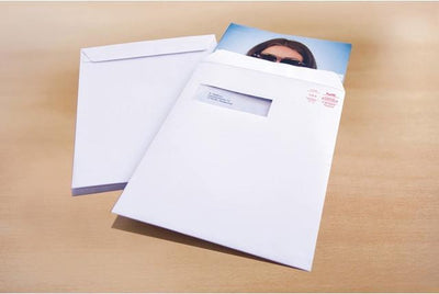 Enveloppe acte de mairie - 229x324mm - c4 - blanc - avec bande adhésive - fenêtre gauche - 25 pièces - rd-303590-25
