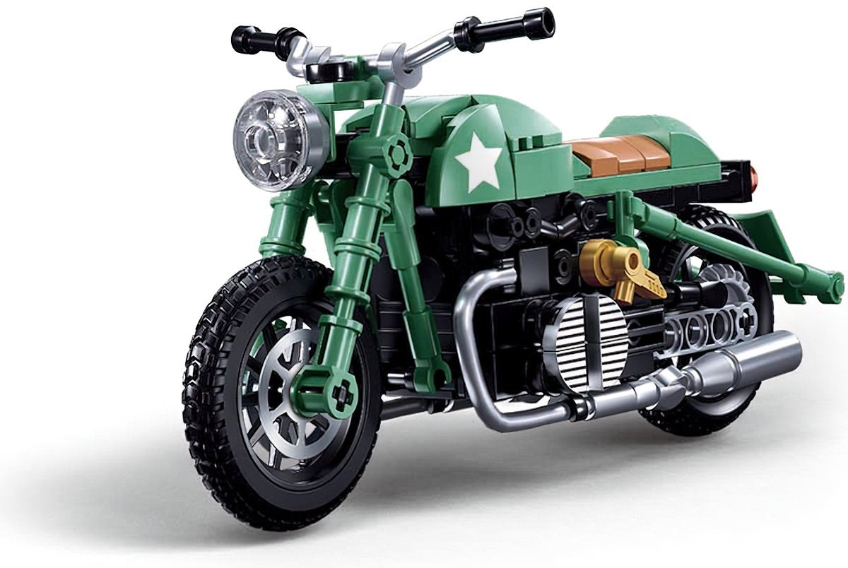 Sluban modèle briques moto r75 jouets de construction – jouets de construction modélisme moto – boîte de construction avec 215 blocs de construction – m38-b1133 – à partir de 10 ans