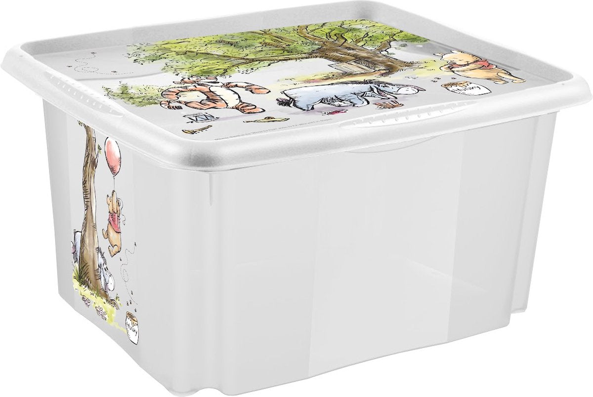 Keeper Winnie l'ourson boîte de rangement blanche 45l