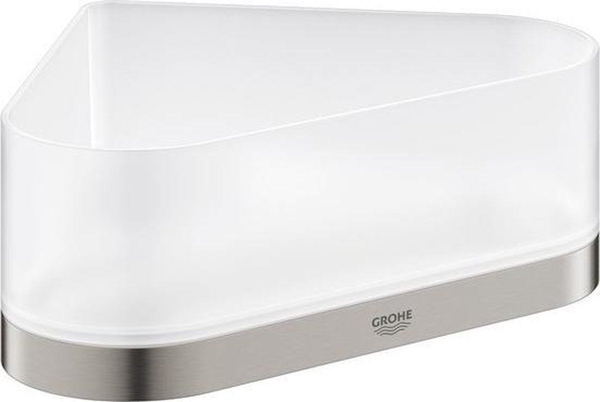 Receveur de douche d'angle Grohe Selection avec support - supersteel (aspect inox) - 41038dc0