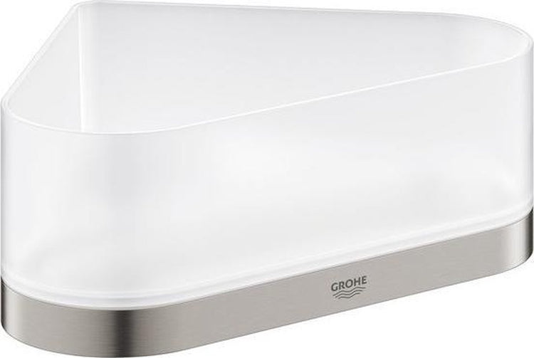 Receveur de douche d'angle Grohe Selection avec support - supersteel (aspect inox) - 41038dc0