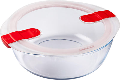 Pyrex Cook, récipient chauffant rond avec couvercle 26 x 23 cm