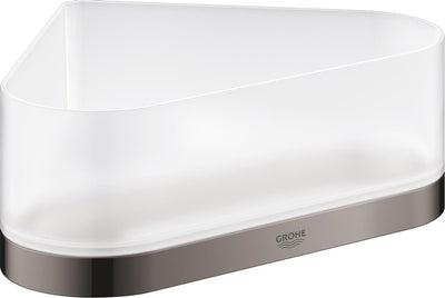 Receveur de douche d'angle Grohe Selection avec support - graphite dur (gris foncé) - 41038a00
