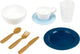 Ensemble de vaisselle Klein Toys - pour 4 personnes - gobelets, bols de petit-déjeuner, assiettes à dîner, services à café, ensemble de couverts - multicolore