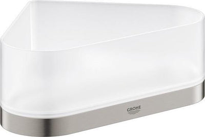 Receveur de douche d'angle Grohe Selection avec support - supersteel (aspect inox) - 41038dc0