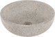 Lavabo Differnz en terrazzo - 40x40x15cm - rond - terrazzo - blanc mat noir