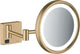 Hansgrohe addtoris miroir de rasage lumière LED bronze brossé