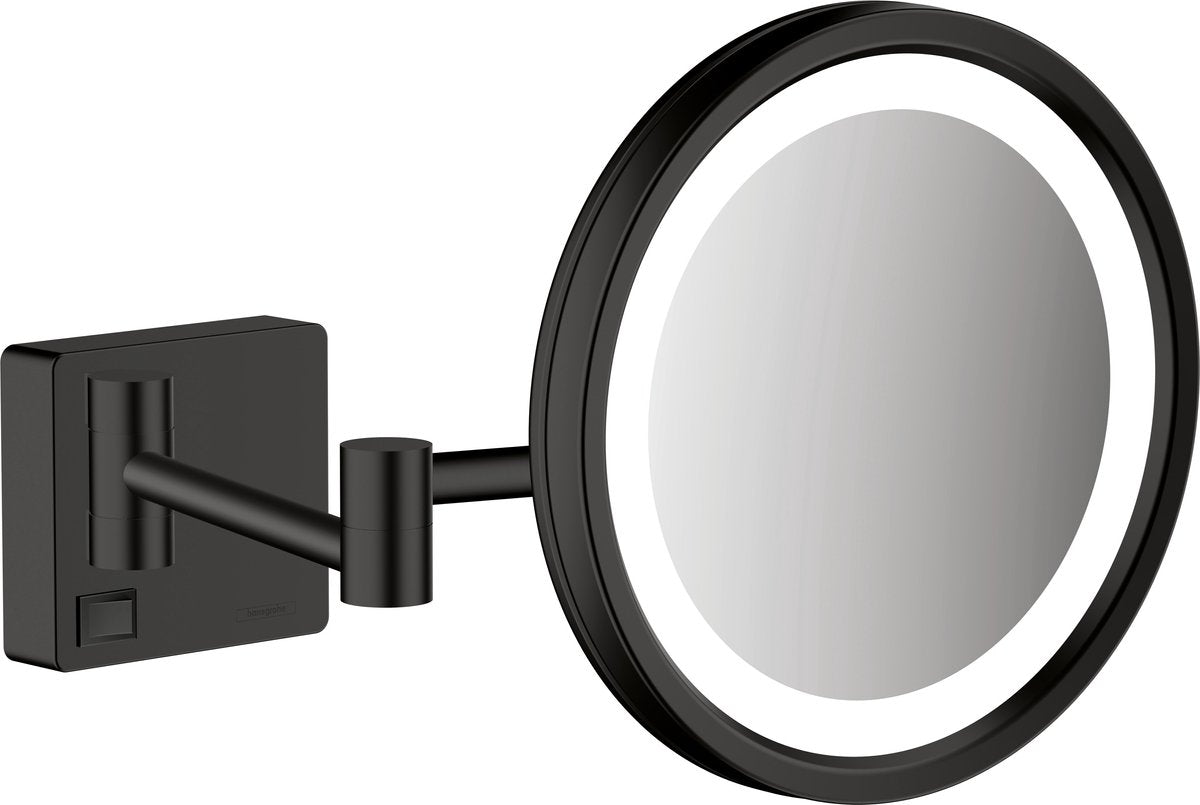 Hansgrohe addtoris miroir de rasage lumière LED noir mat