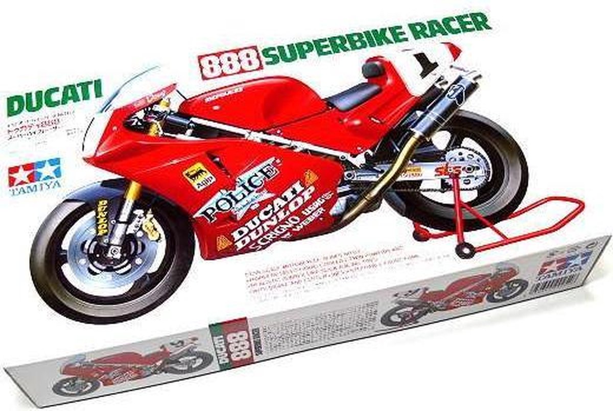 Tamiya maquette motos - 14063 ducati 888 superbike '93 plastique - 1:12 - modélisme