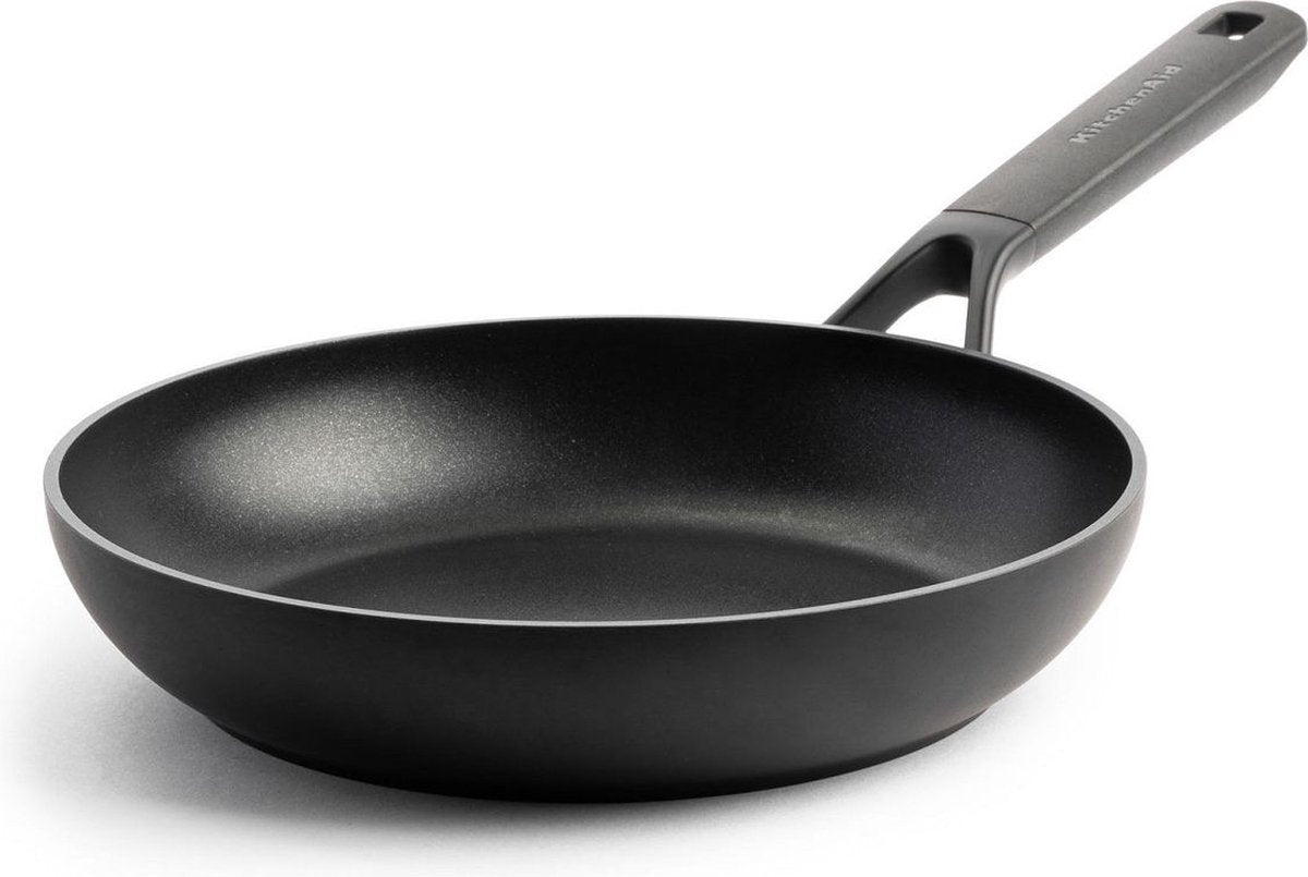 Poêle à frire Kitchenaid classic en aluminium forgé ø24cm - noir - induction - antiadhésive - sans pfas