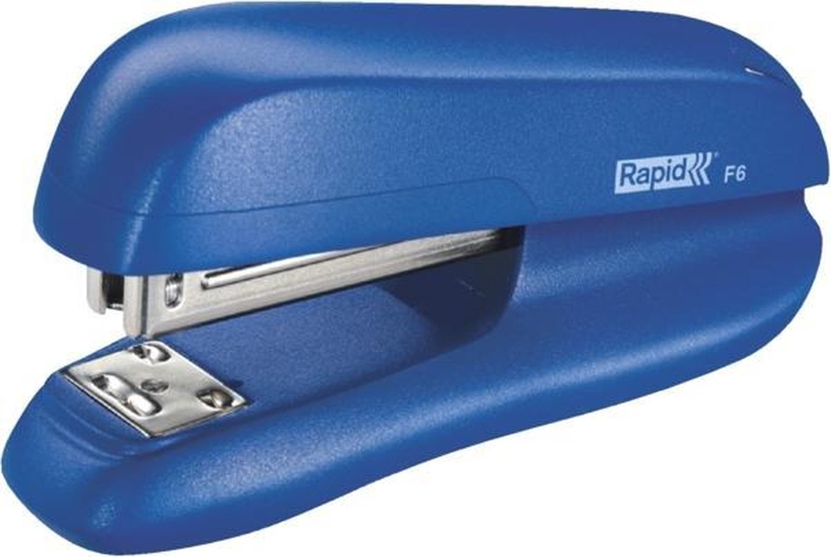Agrafeuse rapide f6 demi-bande 20 feuilles 24 6 bleue