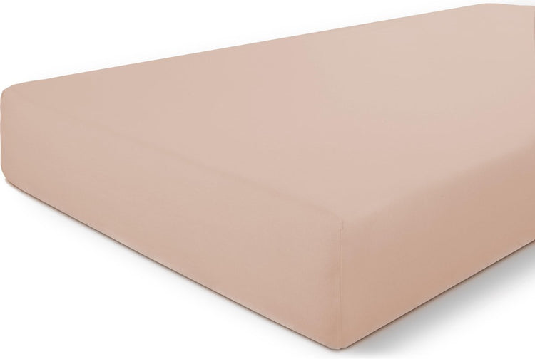 Byrklund drap-housse lit basics coton - 90x220 - 100% coton - vieux rose