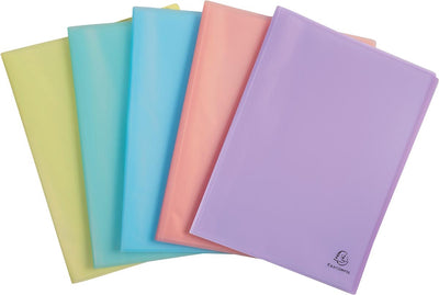 Exacompta show album chromaline, 40 sachets, couleurs pastel assorties 5 pièces