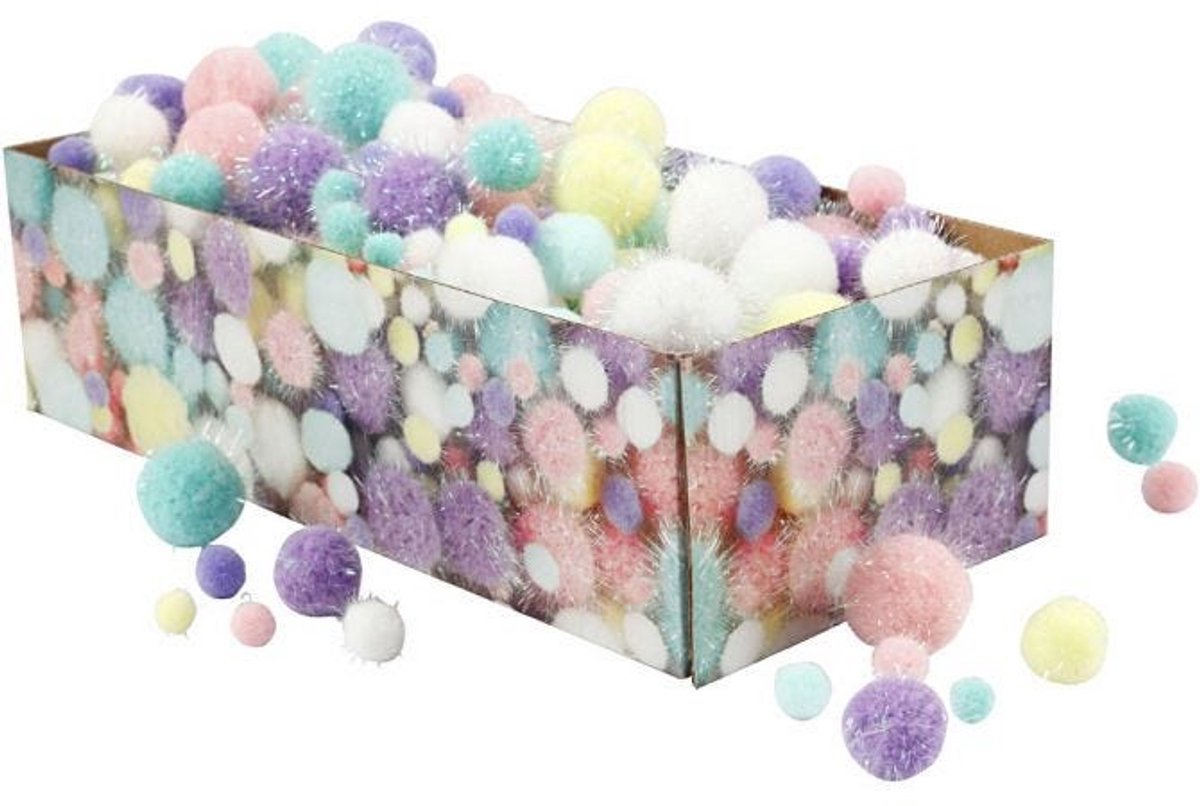 Couleurs pastel Pom-Pom, 400gr.