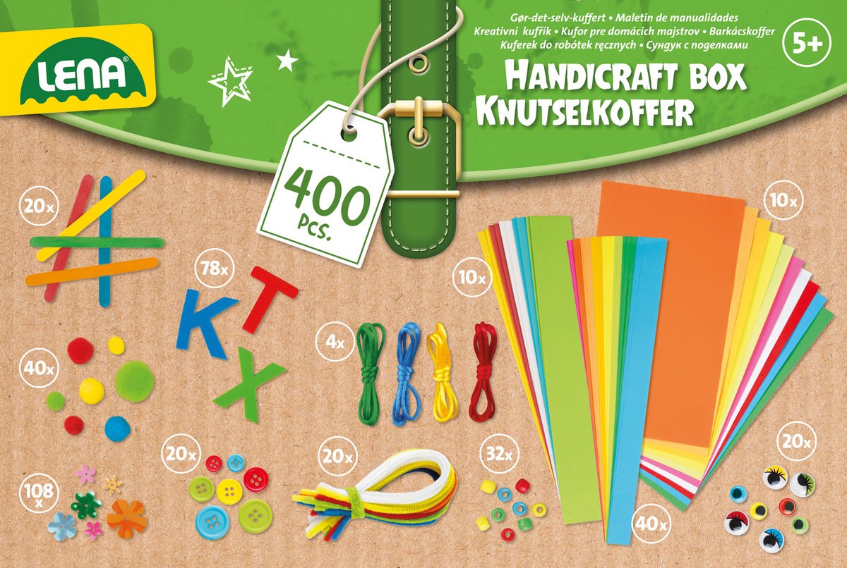 Mallette de bricolage créatif Lena 400 pièces