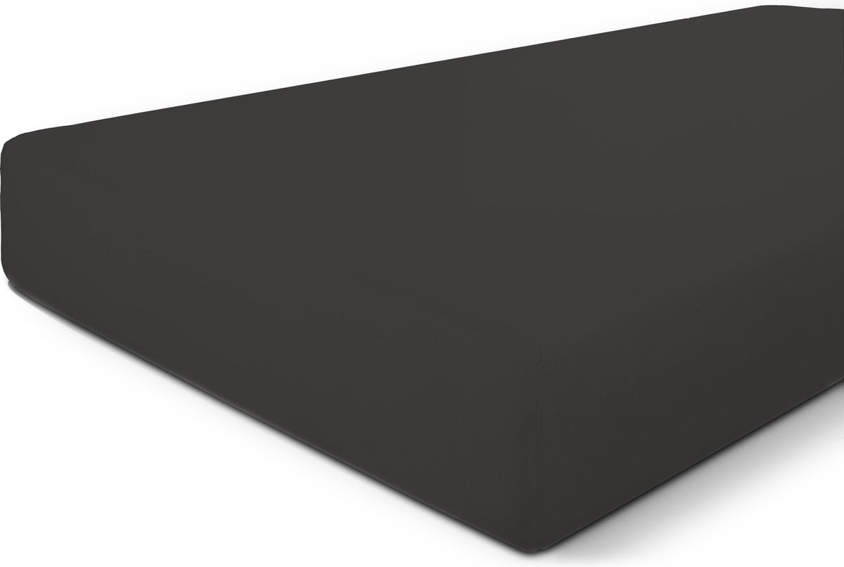 Byrklund drap-housse lit basics coton - 80x200 - 100% coton - anthracite